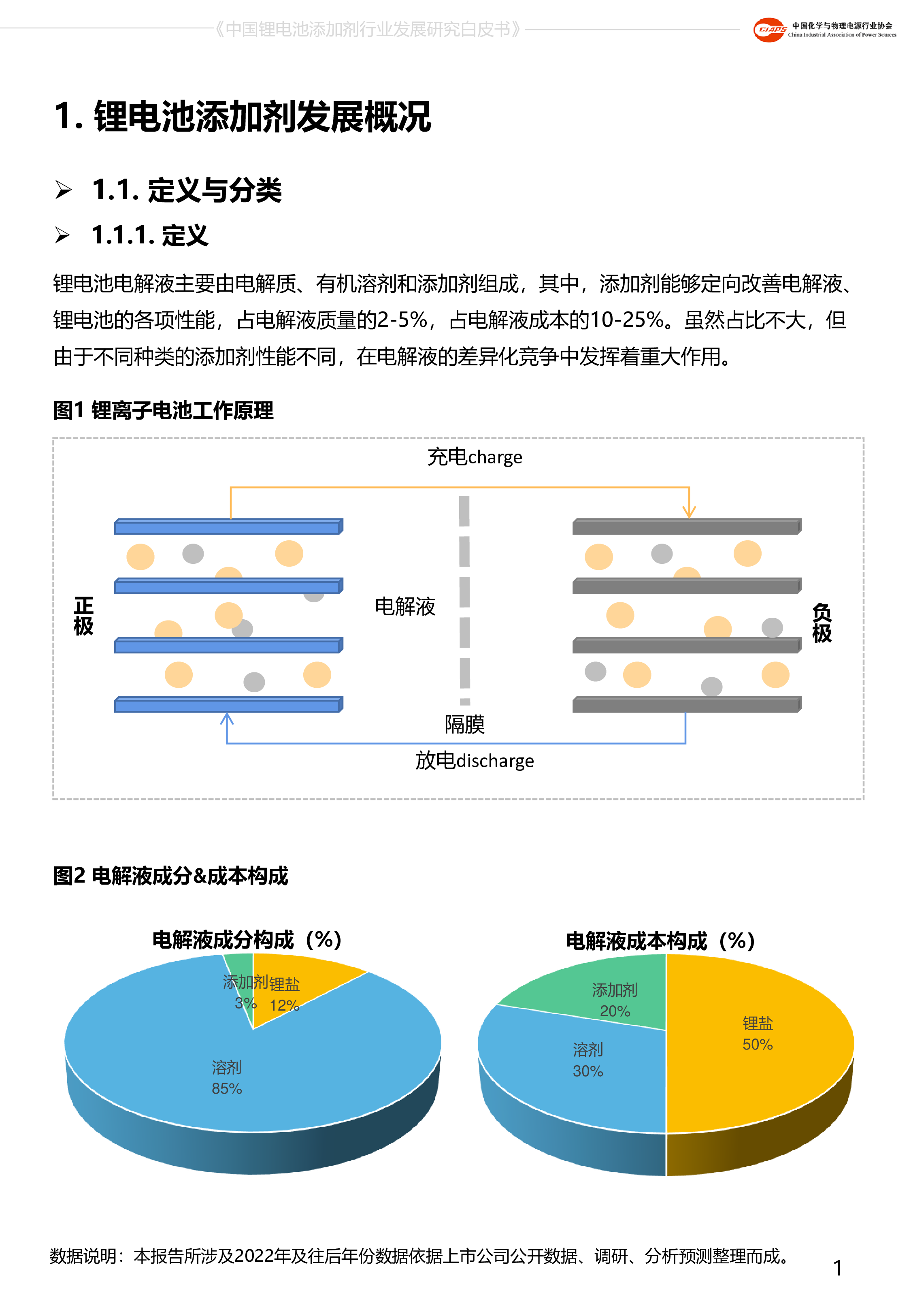 中国化学与物理电源行业协会中国锂电池添加剂行业发展研究白皮书202225页